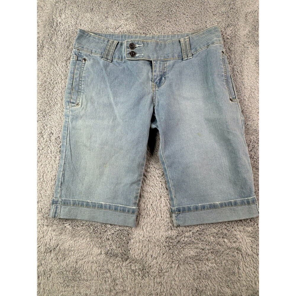 YMI Denim Short Women's Size 9 (32X11) Blue Low Rise Medium Wash Cotton Blend